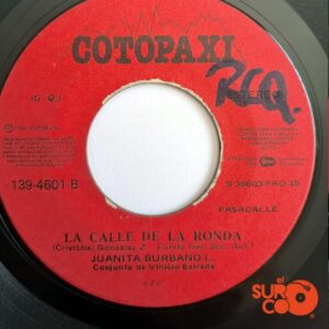 Disco de Vinilo Juanita Burbano - Imposible / La Calle De La Ronda Vinyl Record