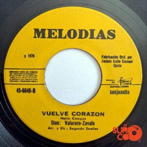Disco de Vinilo Dúo Valarezo Zavala - Panteón Generoso / Vuelve Corazón Vinyl Record