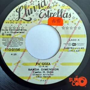 Banda Dimensión - Pa Goza / La Chica De Mis Sueños (Promocional) Vinilo