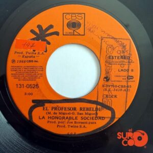 Disco de Vinilo La Honorable Sociedad - Vampiros / El Profesor Rebelde Vinyl Record
