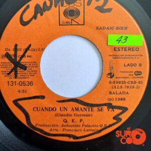 Disco de Vinilo Qep - Johnny Peineta / Cuando Un Amante Se Va Vinyl Record