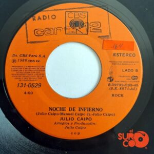Disco de Vinilo Julio Caipo - Paraíso / Noche De Infierno Vinyl Record