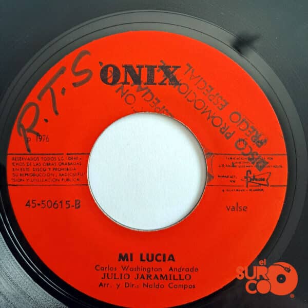 Disco de Vinilo Julio Jaramillo - Ocúltame Esos Ojos / Mi Lucía Vinyl Record