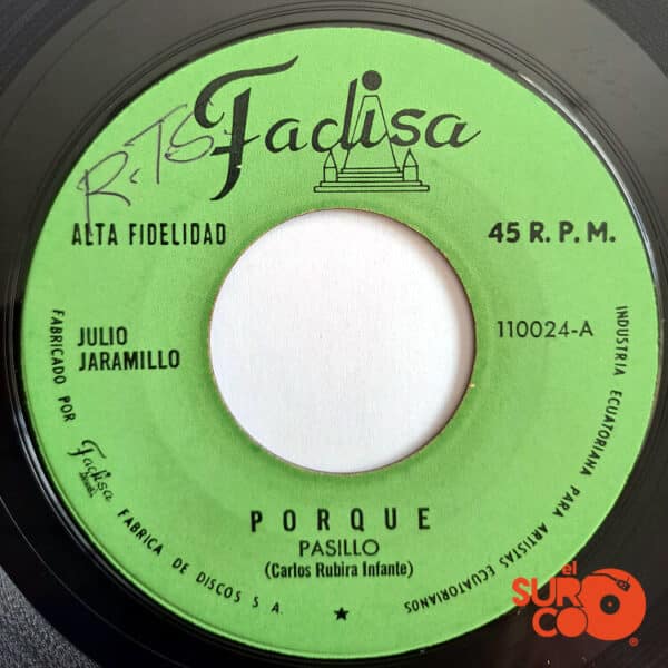 Disco de Vinilo Julio Jaramillo - Porque / Resignate Corazón Vinyl Record