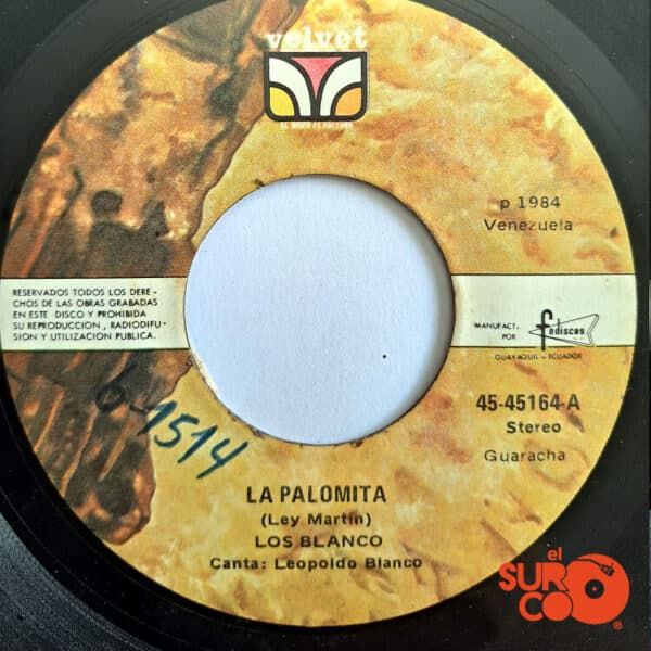 Disco de Vinilo Los Blanco - La Palomita / María Conchita Vinyl Record