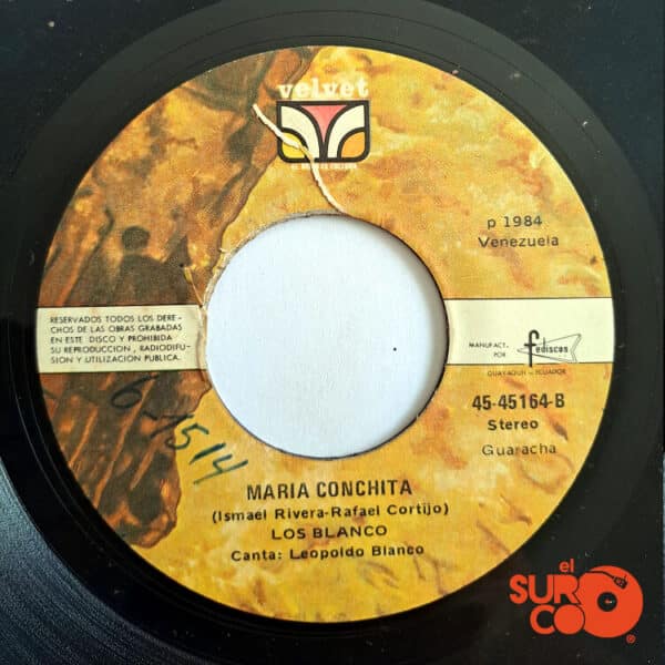 Disco de Vinilo Los Blanco - La Palomita / María Conchita Vinyl Record
