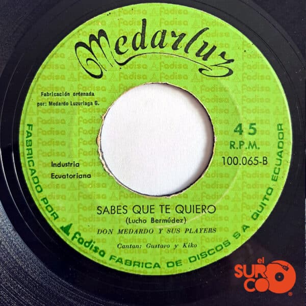 Disco de Vinilo Don Medardo Y Sus Players - El Aguacerito / Sabes Que Te Quiero Vinyl Record