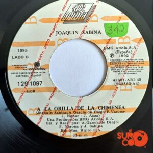 Disco de Vinilo Joaquín Sabina - Y Nos Dieron Las Diez / A La Orilla De La Chimenea (Promocional) Vinyl Record