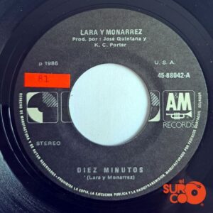 Disco de Vinilo Lara Y Monarrez - Diez Minutos / Mírame Vinyl Record
