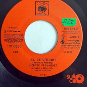 Disco de Vinilo Vicente Fernández - Dos Corazones / El Cuatrero Vinyl Record