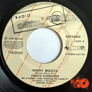 Disco de Vinilo Tonny Expresso - Boleta / Tonny Boleta (Promocional) Vinyl Record