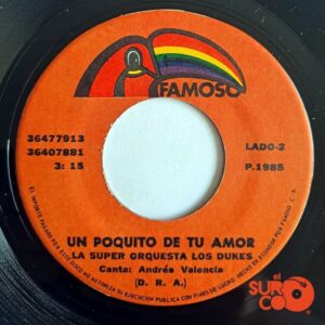 Disco de Vinilo Super Orquesta Los Dukes - Sobre Las Olas / Un Poquito De Tu Amor Vinyl Record