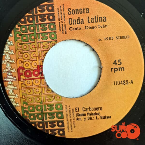 Disco de Vinilo Sonora Onda Latina - El Carbonero / La Rosa En Botón Vinyl Record