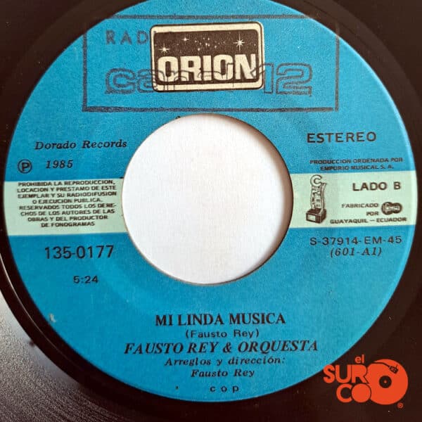 Disco de Vinilo Fausto Rey Y Orquesta - Pájaro Herido / Mi Linda Música Vinyl Record