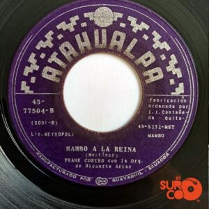 Disco de Vinilo Frank Cortés - Vicky / Mambo A La Reina Vinyl Record