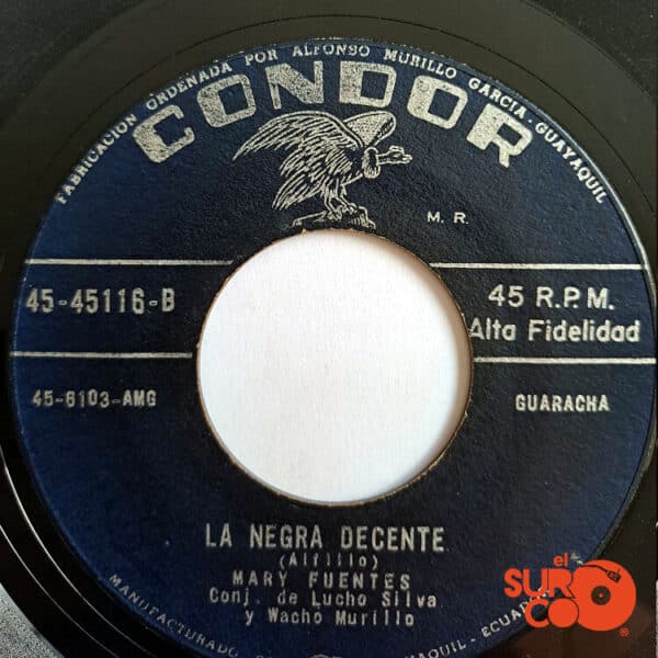 Disco de Vinilo Mary Fuentes - Que Pollera Ni Que Pollera / La Negra Decente Vinyl Record