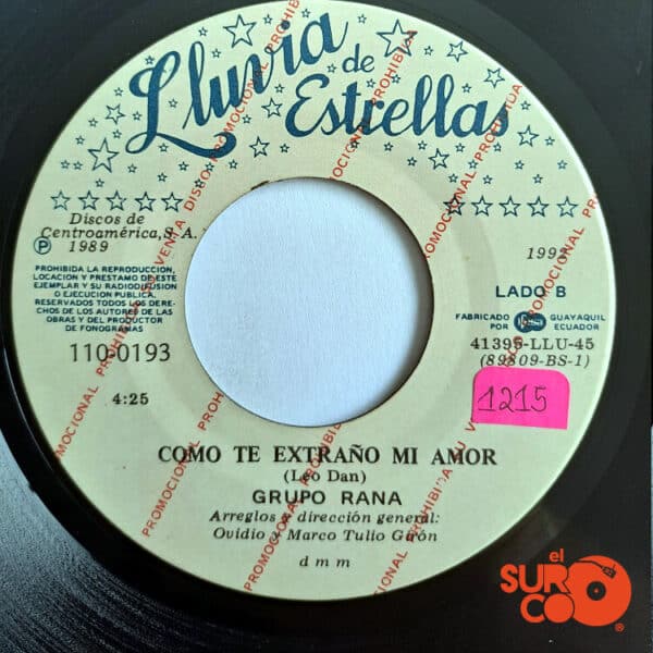 Disco de Vinilo Grupo Rana - Mi Secretaria / Como Te Extraño Mi Amor (Promocional) Vinyl Record