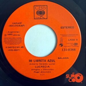 Disco de Vinilo Lucrecia - Papucho Mío / Mi Libreta Azul Vinyl Record
