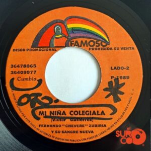 Disco de Vinilo Fernando “Chévere” Zubiria - Me Pongo Celoso / Mi Niña Colegiala Vinyl Record
