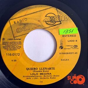 Disco de Vinilo Lalo Medina - Todo / Quiero Llenarte (Promocional) Vinyl Record