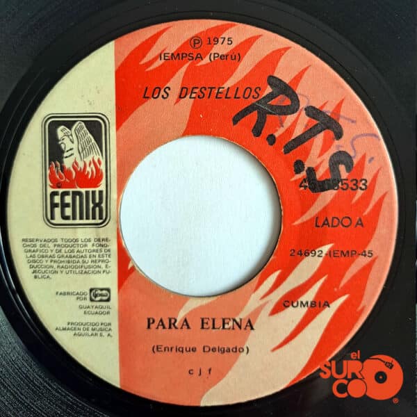 Los Destellos - Para Elena / La Carajera Vinilo