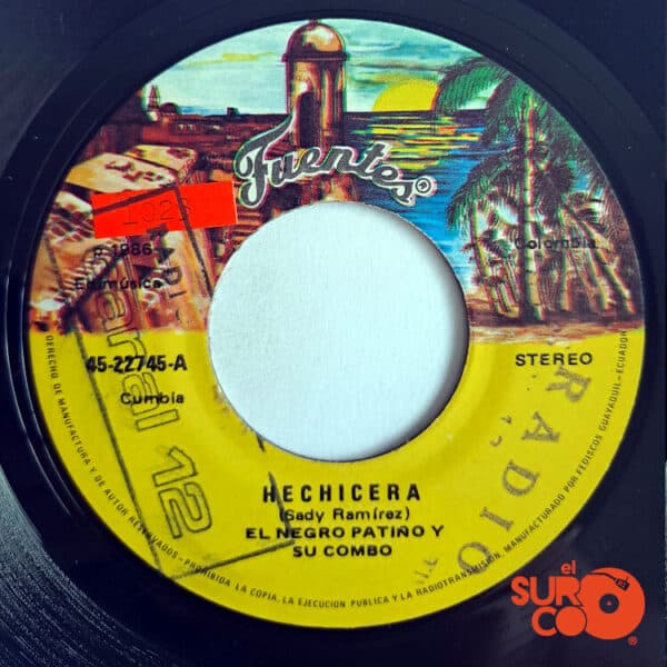 El Negro Patiño Y Su Combo - Hechicera / Amor Sincero Vinilo