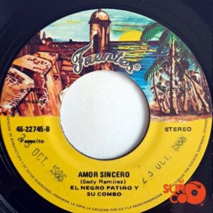 Disco de Vinilo El Negro Patiño Y Su Combo - Hechicera / Amor Sincero Vinyl Record