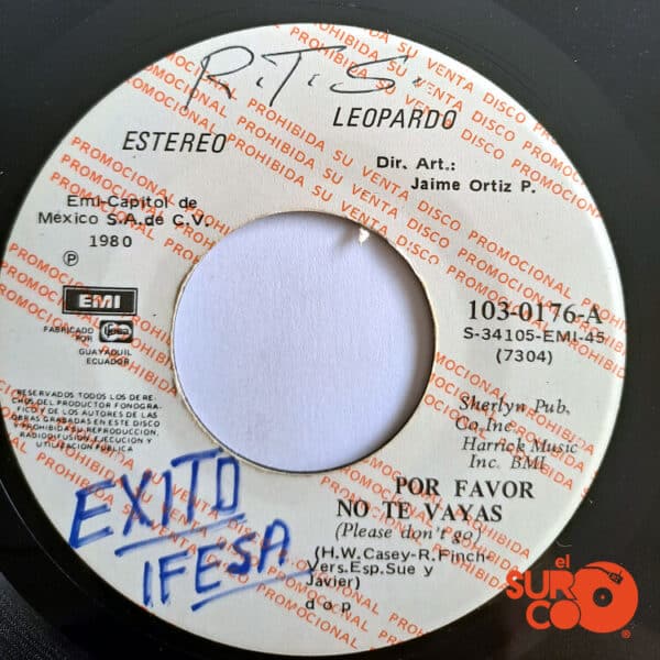Disco de Vinilo Leopardo -  Por Favor No Te Vayas / Una Cosita Loca Llamada Amor (Promocional) Vinyl Record