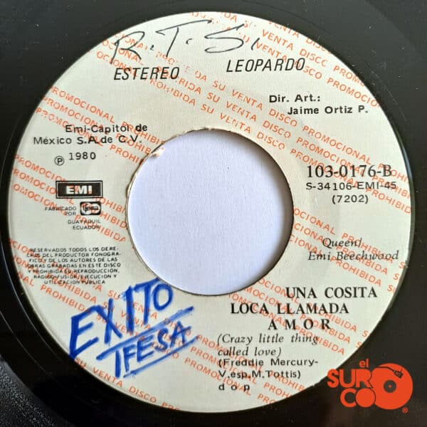 Disco de Vinilo Leopardo -  Por Favor No Te Vayas / Una Cosita Loca Llamada Amor (Promocional) Vinyl Record