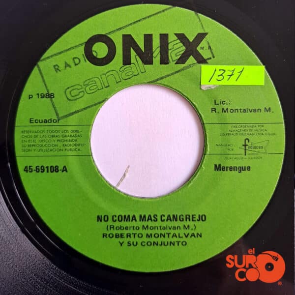 Disco de Vinilo Roberto Montalván - No Coma Más Cangrejo / Dedicado Al Ron Vinyl Record