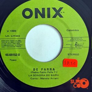 Disco de Vinilo La Sonora De Barú - Ponte La Pollera / De Farra Vinyl Record