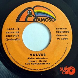 Disco de Vinilo Los Concertistas - La Quebradita / Volver Vinyl Record