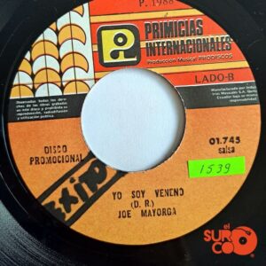 Disco de Vinilo Joe Mayorga - Carolina / Yo Soy Tu Veneno Vinyl Record