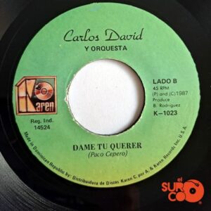 Disco de Vinilo Carlos David - Solo Importas Tú / Dame Tu Querer Vinyl Record