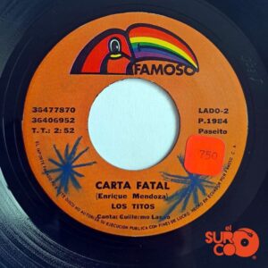 Disco de Vinilo Los Titos - Dame Más / Carta Fatal Vinyl Record