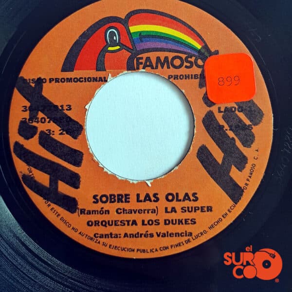 Disco de Vinilo Super Orquesta Los Dukes - Sobre Las Olas / Un Poquito De Tu Amor Vinyl Record