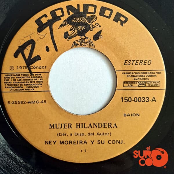 Disco de Vinilo Ney Moreira - Mujer Hilandera / Chico Ja Ja Vinyl Record