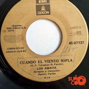 Disco de Vinilo Los Amaya - Chiribi / Cuando El Viento Sopla Vinyl Record