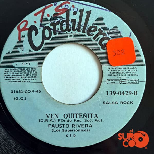 Disco de Vinilo Froilán Guerrero - Chapita De Ronda / Ven Quiteñita Vinyl Record