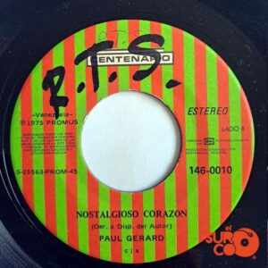 Disco de Vinilo Paul Gerard - Adios Y Que Dios Te Ayude / Nostalgico Corazón Vinyl Record