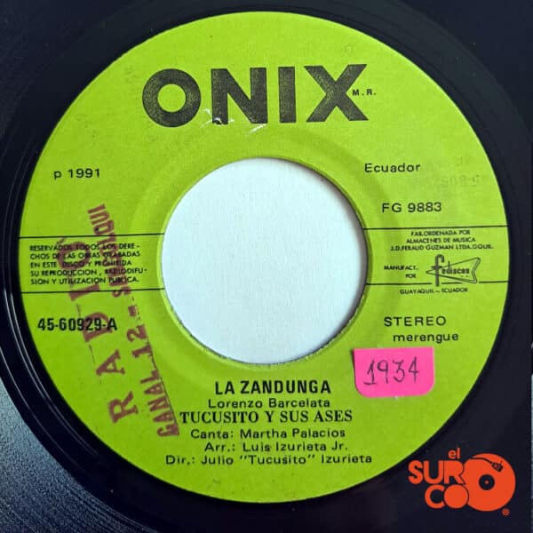 Disco de Vinilo Tucusito Y Sus Ases - La Zandunga / Peligroso Amor Vinyl Record