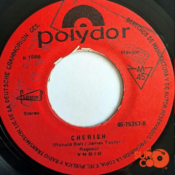 Disco de Vinilo Yndio - Cada Vez Que Tu Te Vas / Cherish Vinyl Record