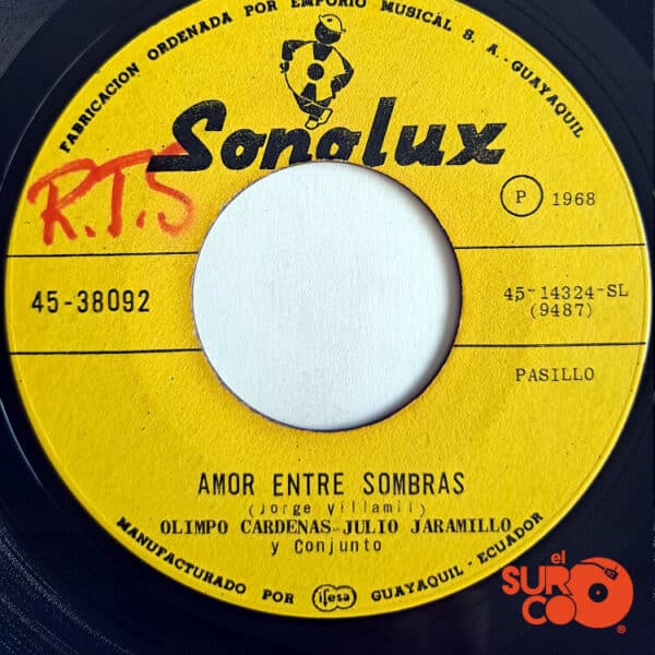 Disco de Vinilo Julio Jaramillo - Amor Entre Sombras / Tan Mía Y Tan Ajena Vinyl Record