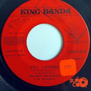 Disco de Vinilo Polibio Mayorga - Mi Traguerita / Una Lágrima Vinyl Record