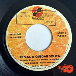Disco de Vinilo Super Orquesta Los Dukes - Mentiras / Te Vas A Quedar Solita Vinyl Record