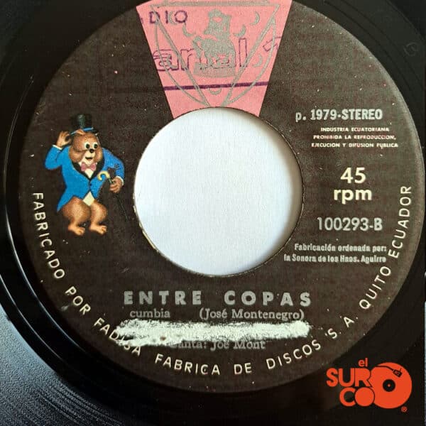 Disco de Vinilo Angel Y Su Banda - Baila Quiteña / Entre Copas Vinyl Record