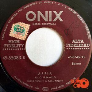 Disco de Vinilo Julio Jaramillo - Soledad / Arpia Vinyl Record