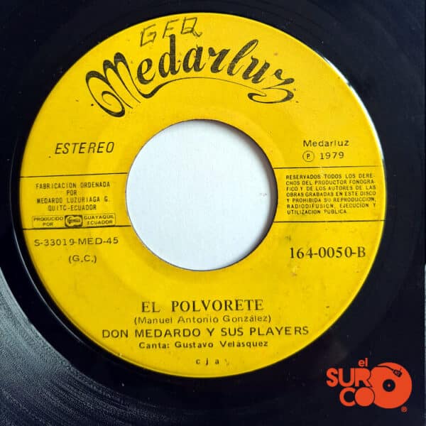 Disco de Vinilo Don Medardo Y Sus Players - Amparito / El Polvorete Vinyl Record