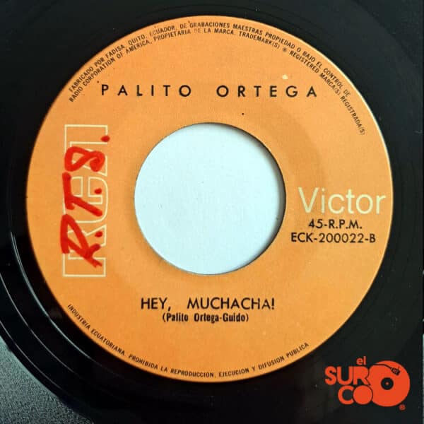 Disco de Vinilo Palito Ortega - Corazón Contento / Hey Muchacha Vinyl Record