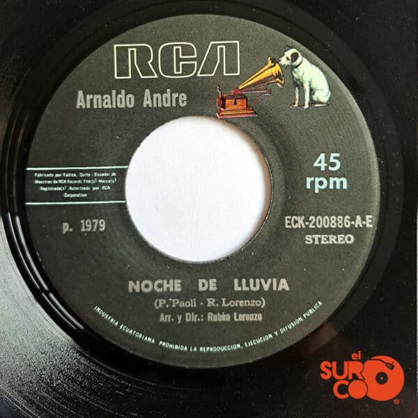 Disco de Vinilo Arnaldo André - Noche De Lluvia / Entrega Vinyl Record